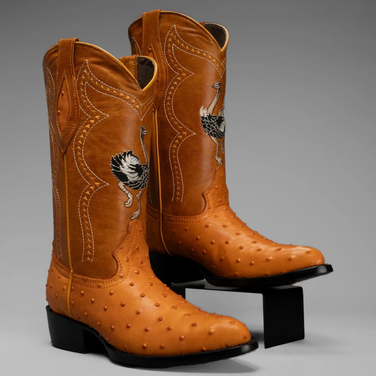 Joe Boots Ostrich Print J - Toe Cowboy Boots – Buttercup - OriginalWestern.com