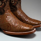 Joe Boots Women's Cincelado Square Toe Cowboy Boots - Oryx - OriginalWestern.com