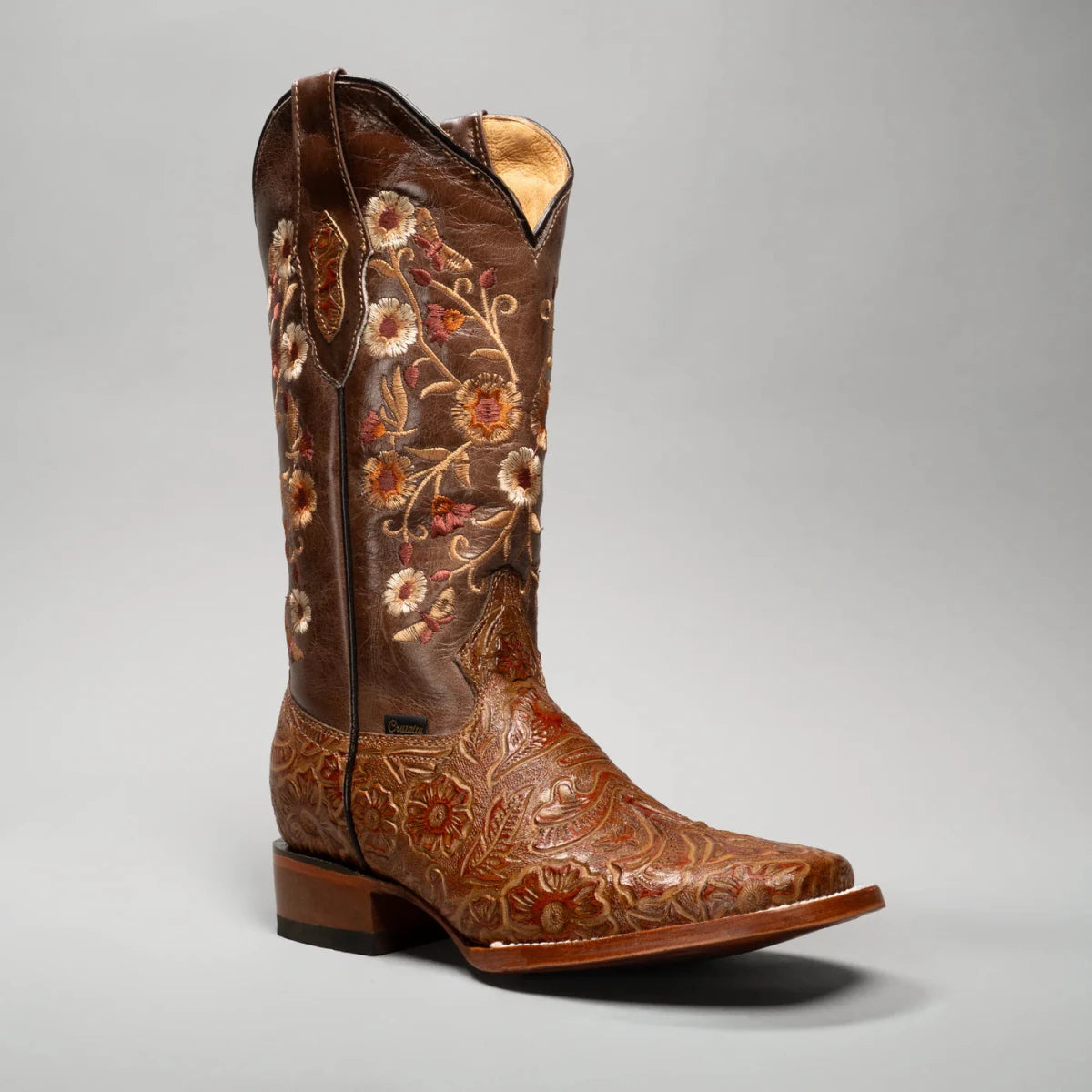 Joe Boots Women's Cincelado Square Toe Cowboy Boots - Oryx - OriginalWestern.com