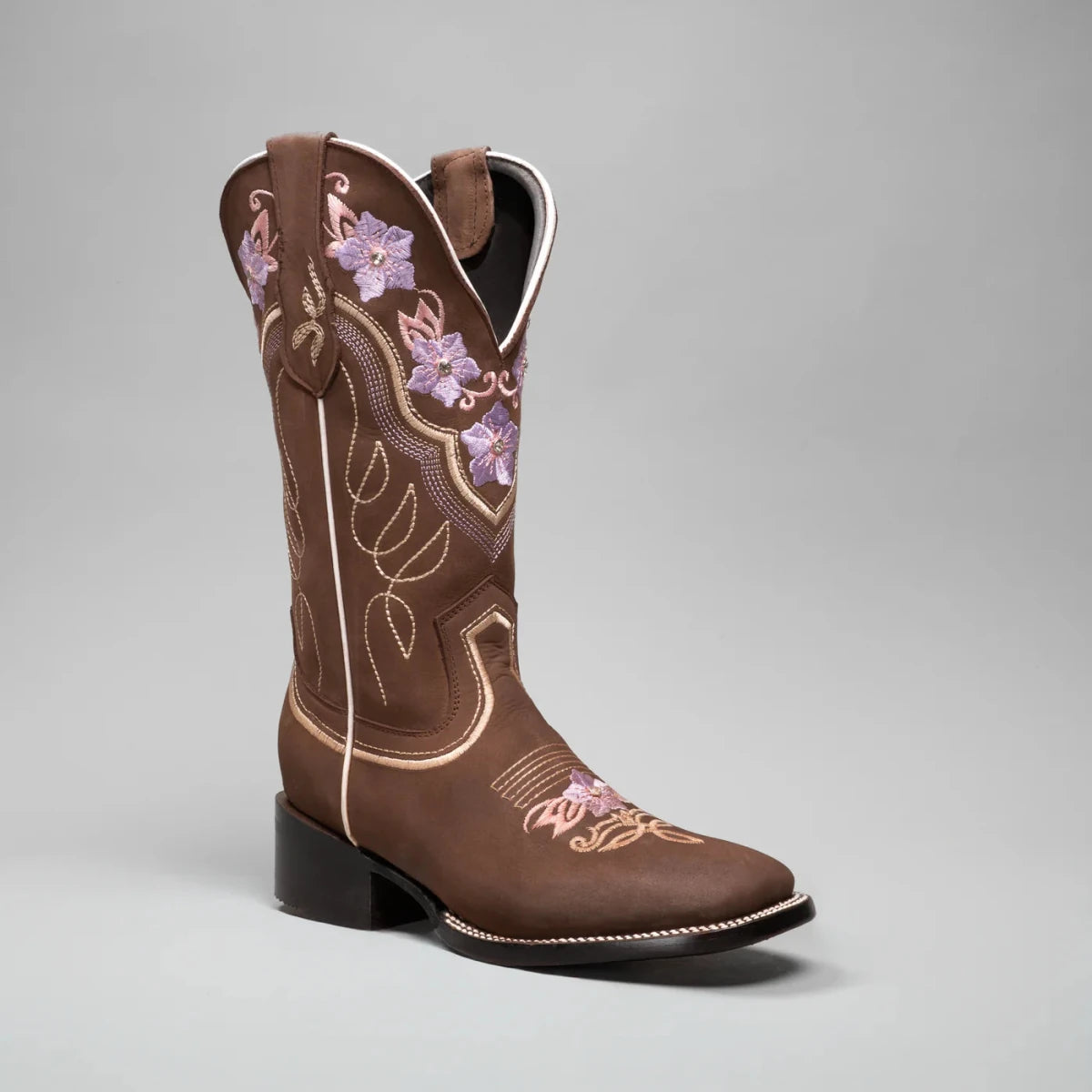 Joe Boots Women”s Jazmin Square Toe Cowboy Boots and Belt Combo - OriginalWestern.com