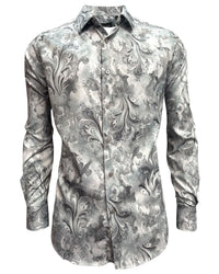 Lamasini - Stretch Fit Shirt Grey 2046 LAM-3860