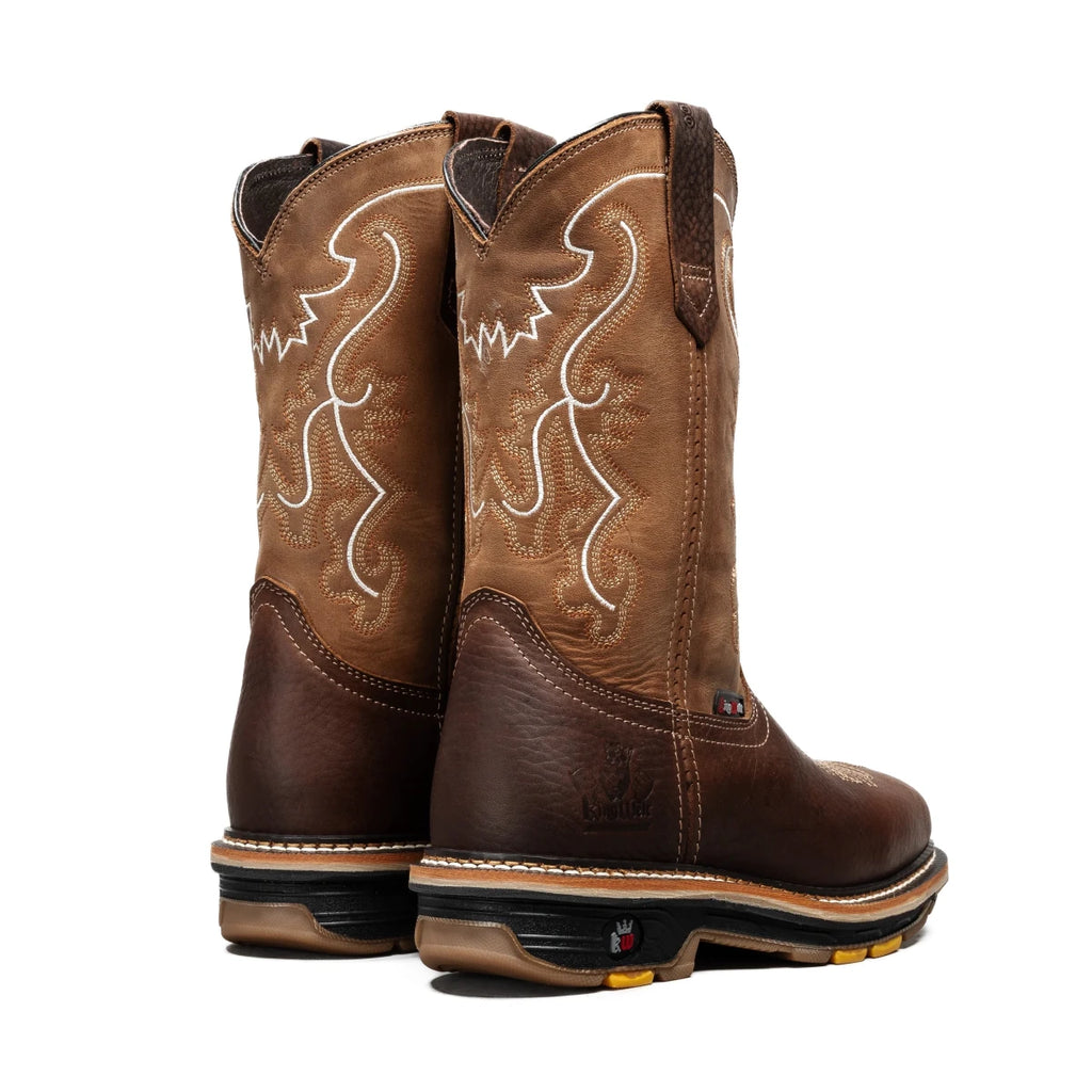 King Welt 11” Work Boot Soft Toe – Brown - OriginalWestern.com