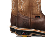 King Welt 11” Work Boot Soft Toe – Brown - OriginalWestern.com