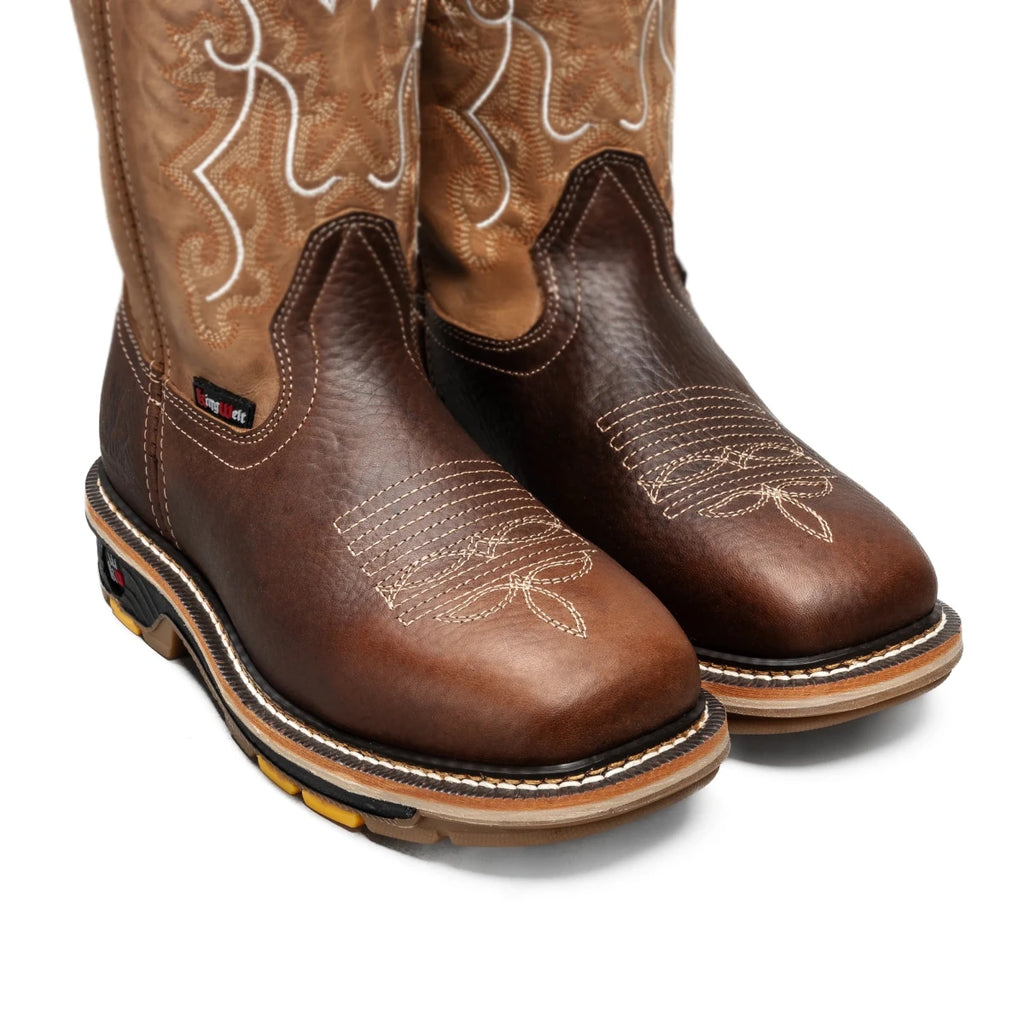 King Welt 11” Work Boot Soft Toe – Brown - OriginalWestern.com
