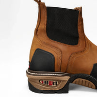 King Welt 3161 Buffalo Razor Square Toe Ankle Work Boots with Composite Toe - OriginalWestern.com
