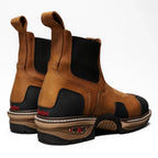 King Welt 3161 Buffalo Razor Square Toe Ankle Work Boots with Composite Toe - OriginalWestern.com