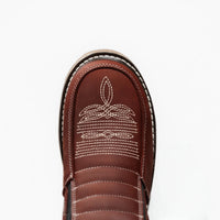 King Welt 335 Ultra Flex Zipper Double Density Work Boots Medallion - Burgundy - OriginalWestern.com