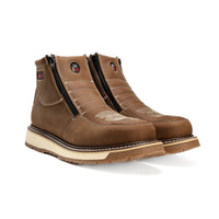King Welt 335 Ultra Flex Zipper Double Density Work Boots Medallion Composite Toe - OriginalWestern.com