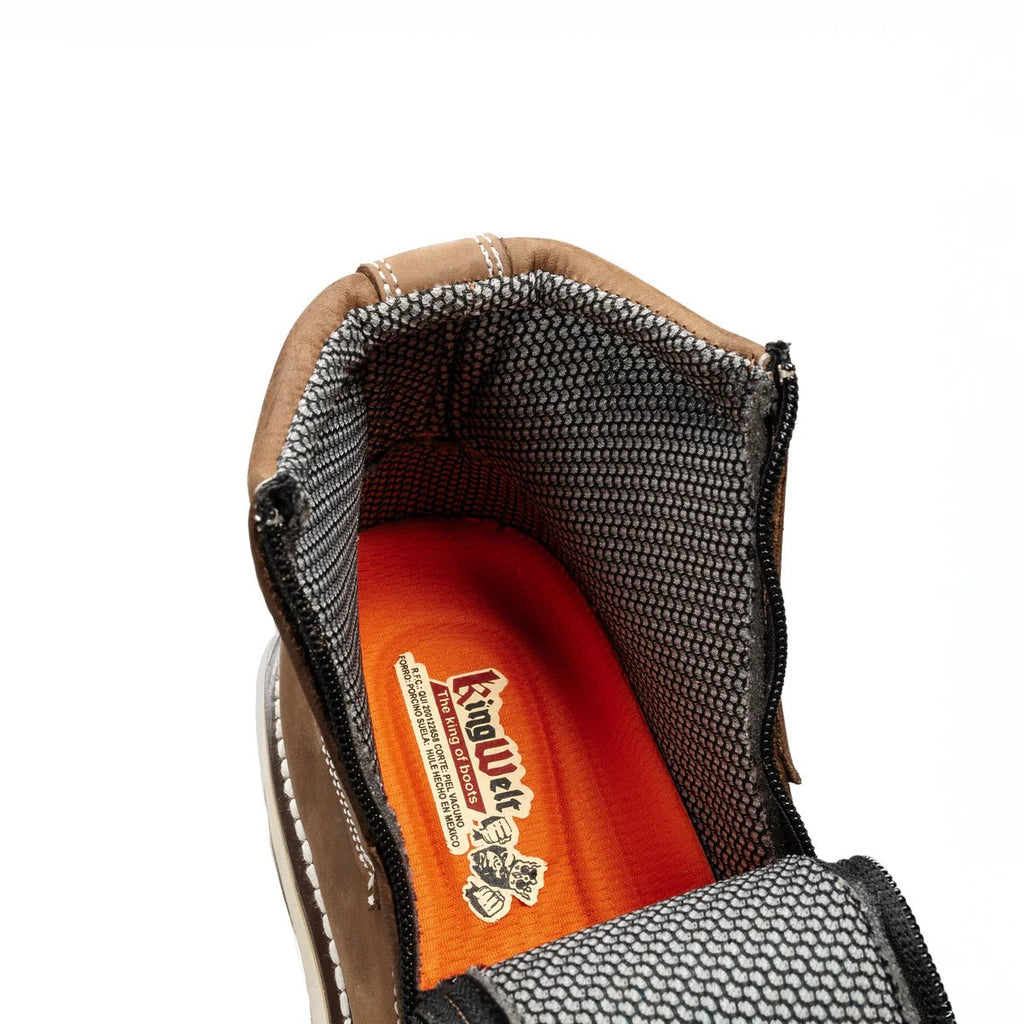 King Welt 335 Ultra Flex Zipper Double Density Work Boots Medallion Composite Toe - OriginalWestern.com