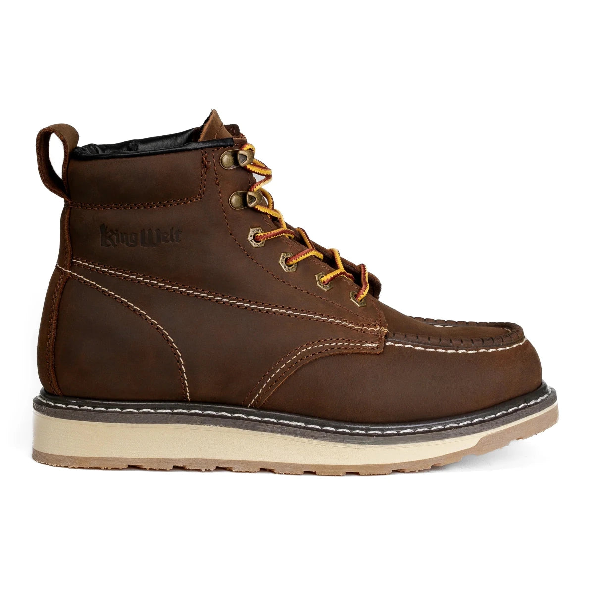 King Welt 6” Wedge Moc Toe Calexico Work Boots – Sand - OriginalWestern.com