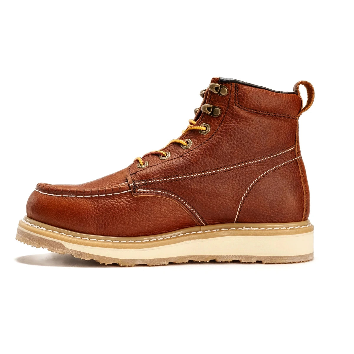 King Welt 6” Wedge Moc Toe Calexico Work Boots – Tan - OriginalWestern.com