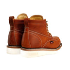King Welt Apache 6” Moc Toe Work Boots – Tan - OriginalWestern.com