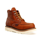 King Welt Apache 6” Moc Toe Work Boots – Tan - OriginalWestern.com