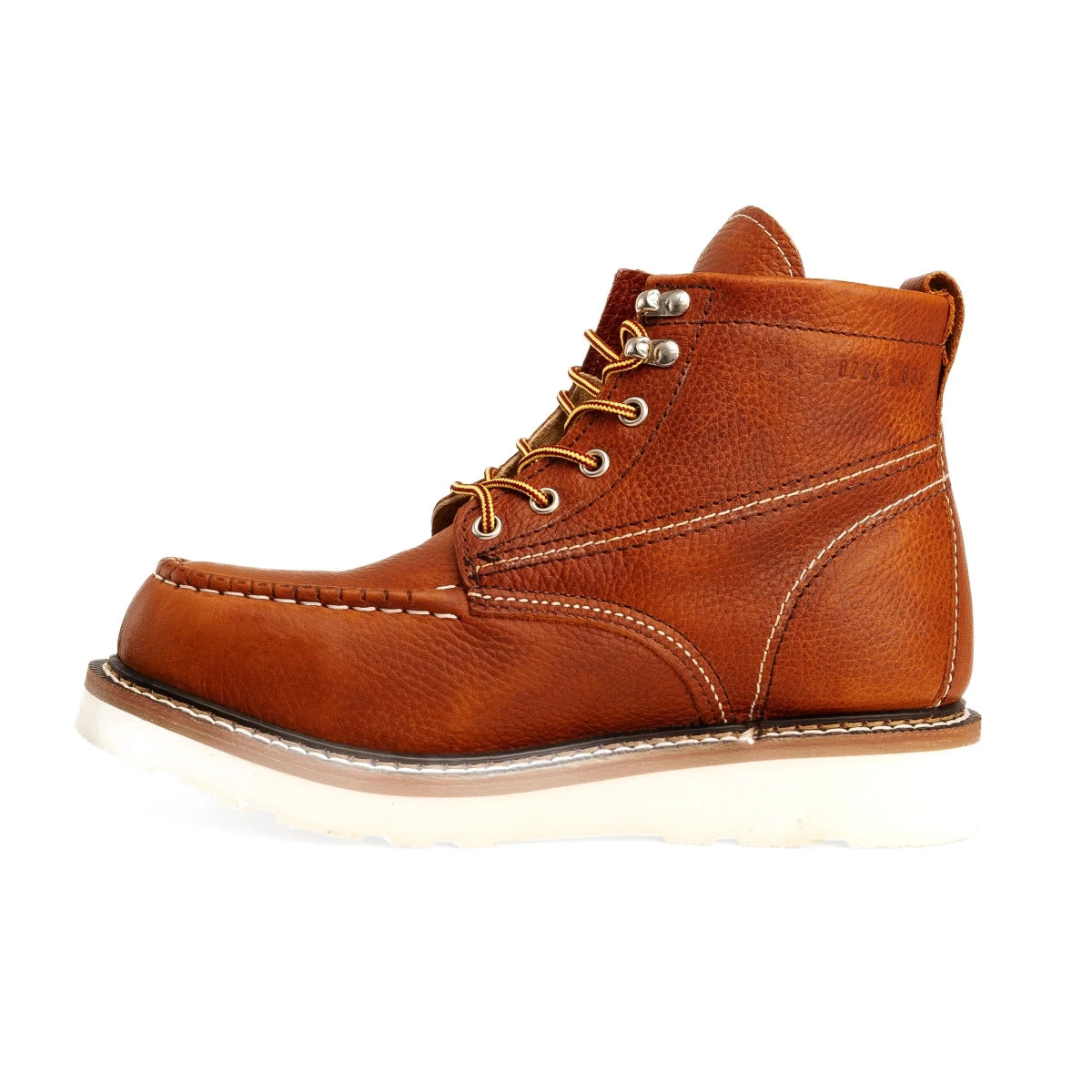 King Welt Apache 6” Moc Toe Work Boots – Tan - OriginalWestern.com