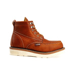 King Welt Apache 6” Moc Toe Work Boots – Tan - OriginalWestern.com