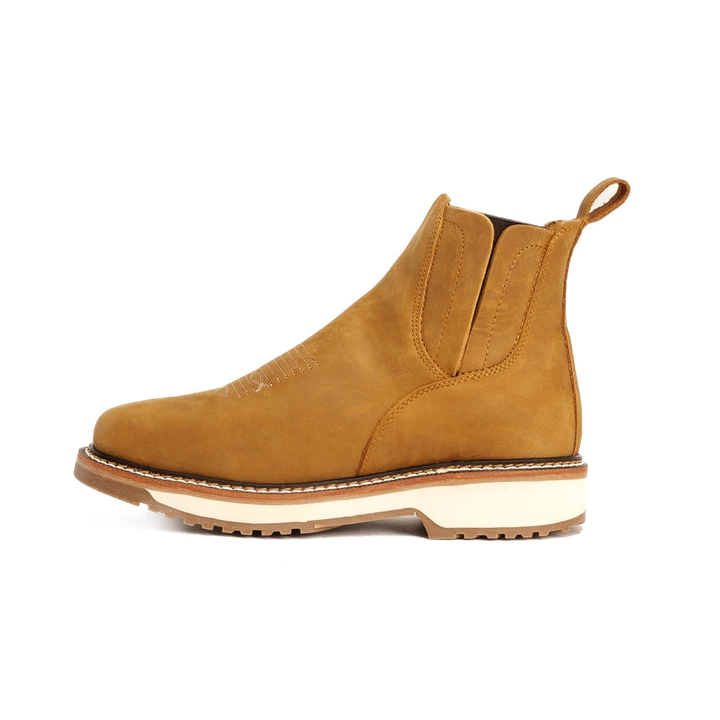 King Welt Arizona 6” Pull Up Square Toe Work Boot – Desert - OriginalWestern.com