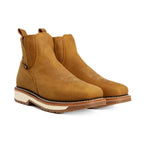 King Welt Arizona 6” Pull Up Square Toe Work Boot – Desert - OriginalWestern.com