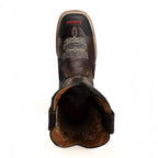 King Welt Buffalo 4020 Square Toe Western Work Boots - Brown - OriginalWestern.com