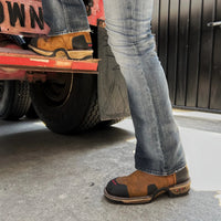 King Welt Buffalo 6” Men´s Western Work Boot Composite Toe Tan – Steel Toe - OriginalWestern.com