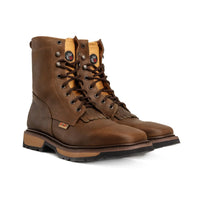 King Welt Buffalo 8” Work Boots – Brown - OriginalWestern.com