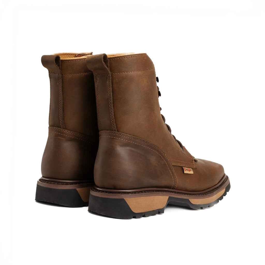 King Welt Buffalo 8” Work Boots – Brown - OriginalWestern.com