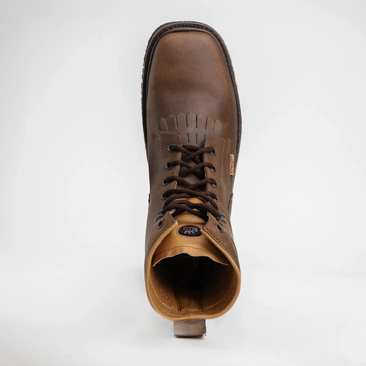 King Welt Buffalo 8” Work Boots – Brown - OriginalWestern.com