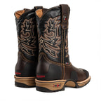 King Welt Buffalo 9” Western Steel Toe Work Boots –Brown - OriginalWestern.com