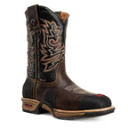 King Welt Buffalo 9” Western Steel Toe Work Boots –Brown - OriginalWestern.com