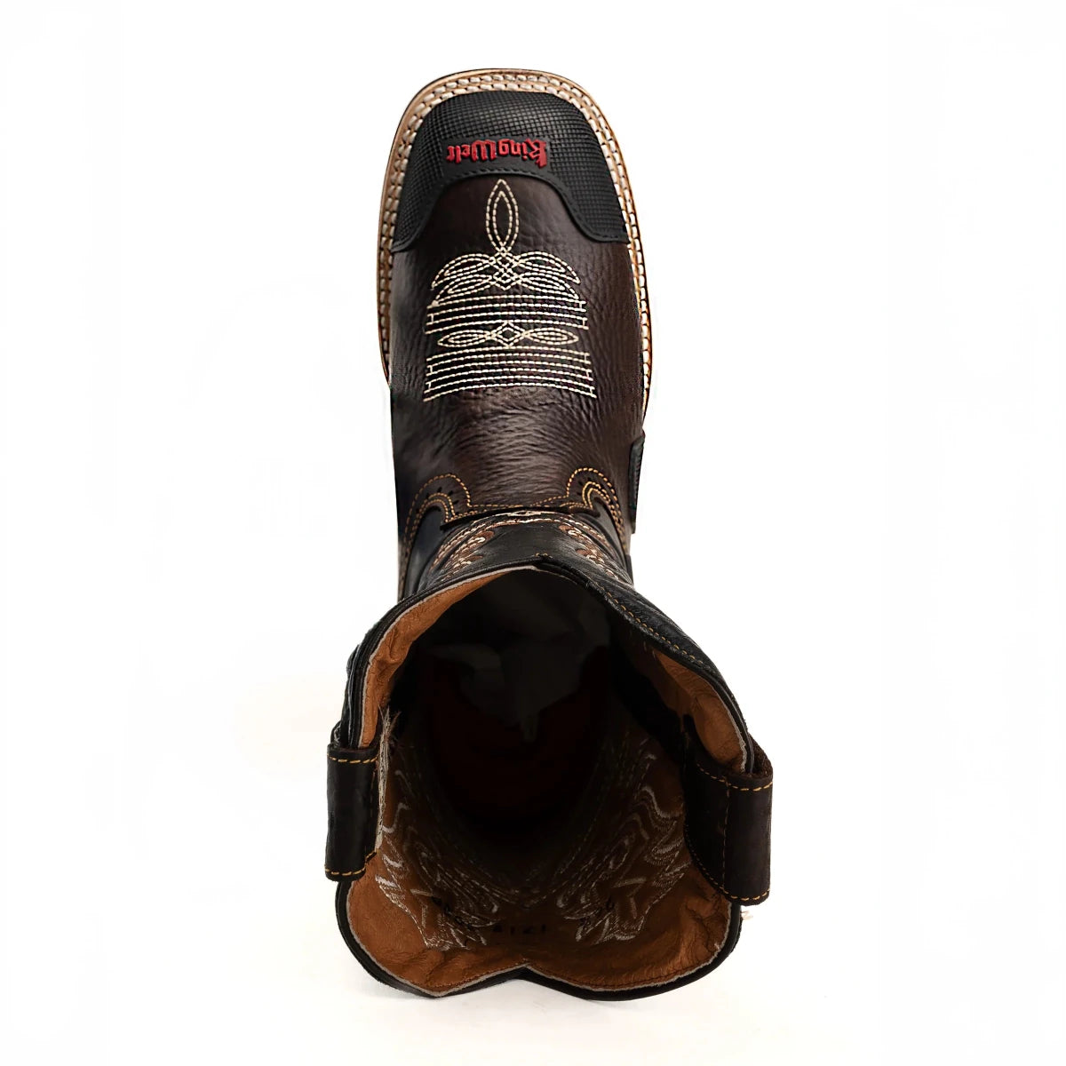 King Welt Buffalo 9” Western Steel Toe Work Boots –Brown - OriginalWestern.com