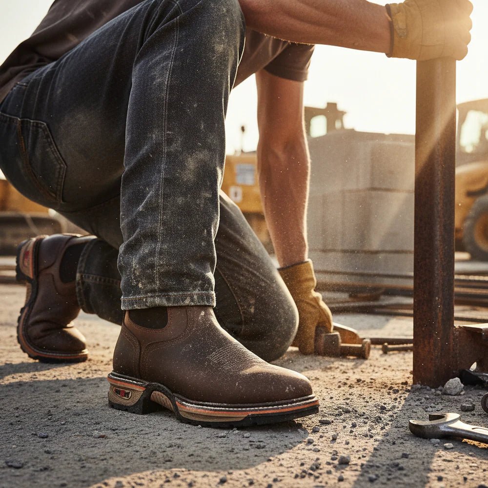 King Welt Buffalo Razor 6” 3060 Work Boots – Brown - OriginalWestern.com