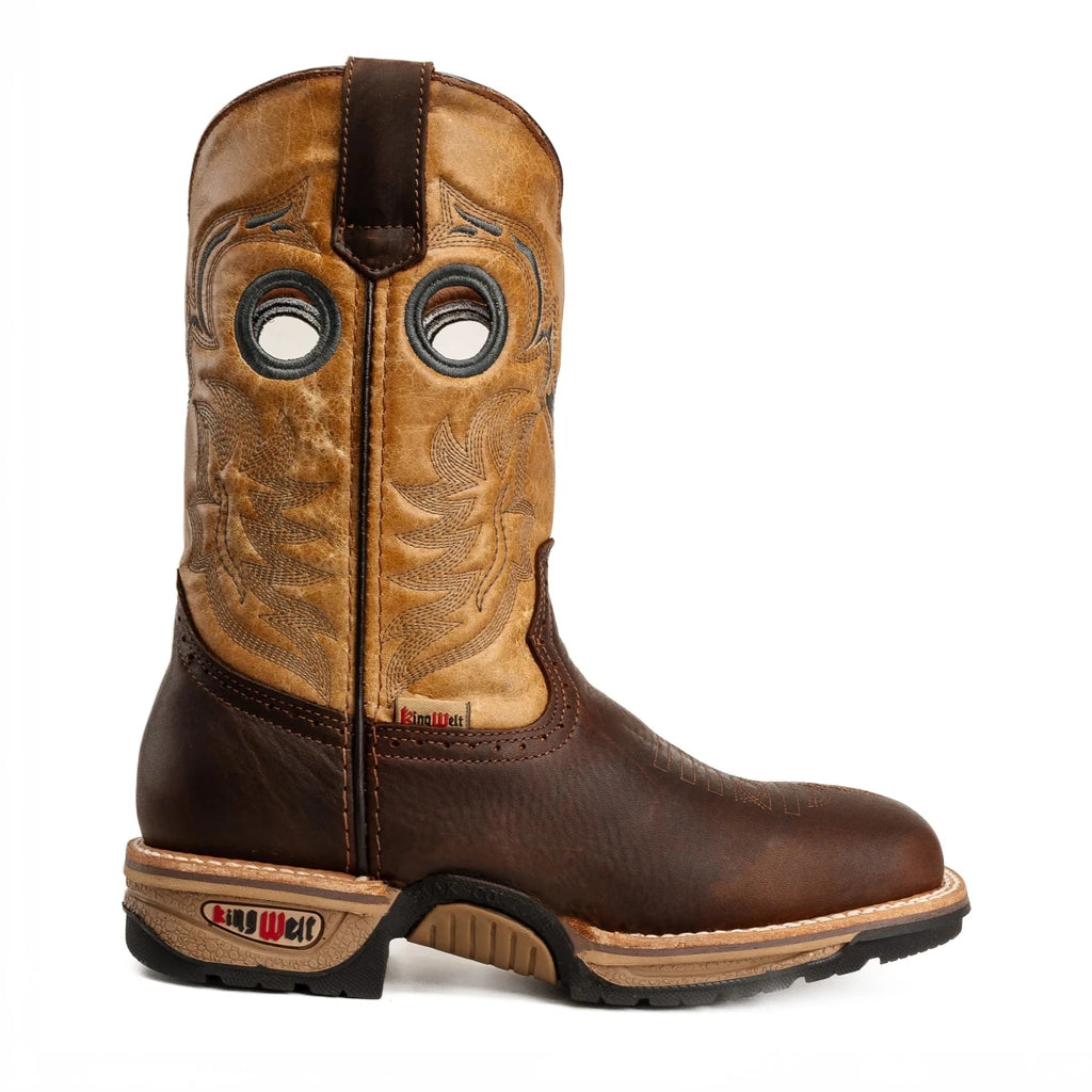 King Welt Buffalo Razor 8” 5060 Men´s Wester Boot – Brown - OriginalWestern.com