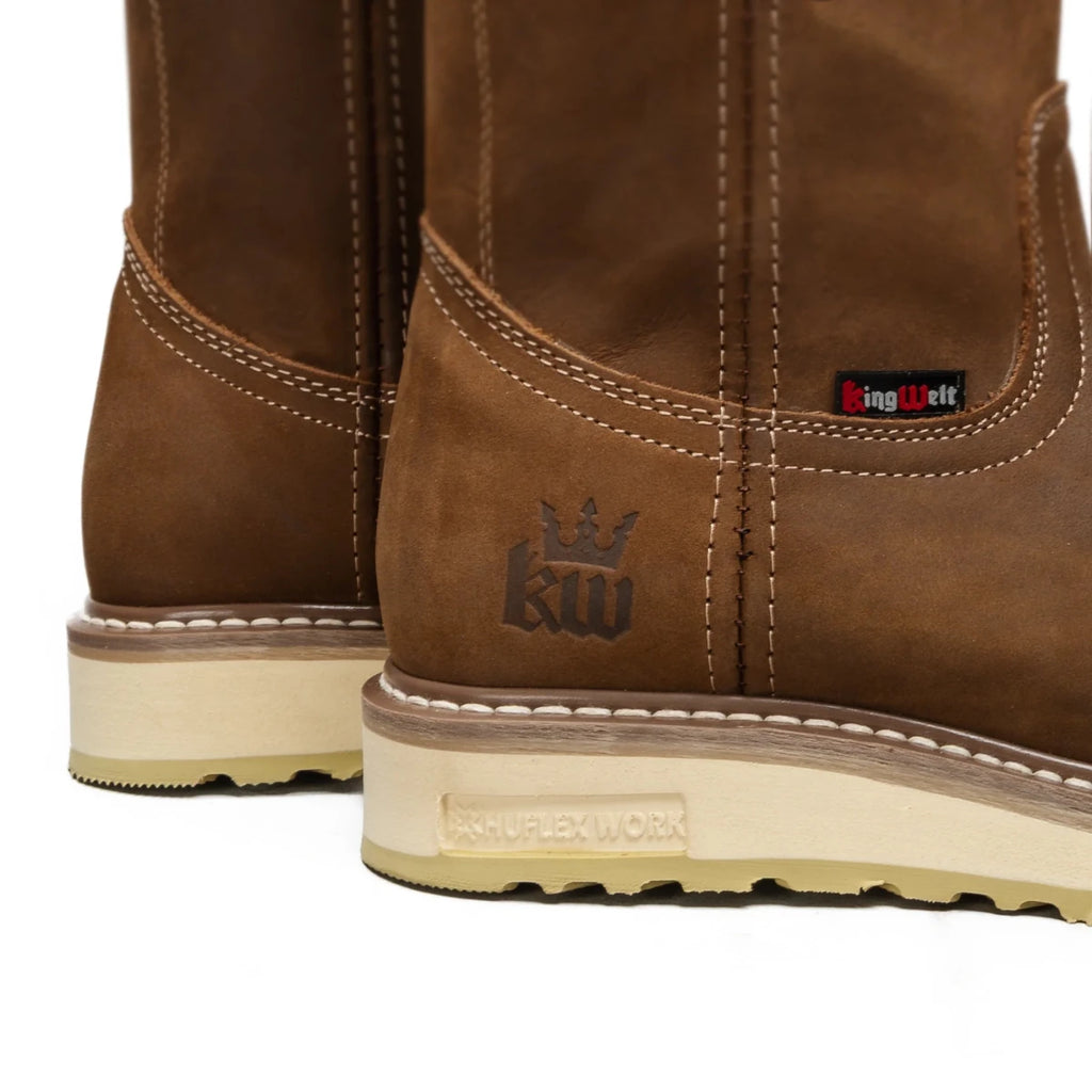 King Welt Calexico 11” Dual Density Boots Square Toe – Sand - OriginalWestern.com