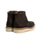 King Welt Country Flex 6” Double Zipper Work Boots – Brown - OriginalWestern.com
