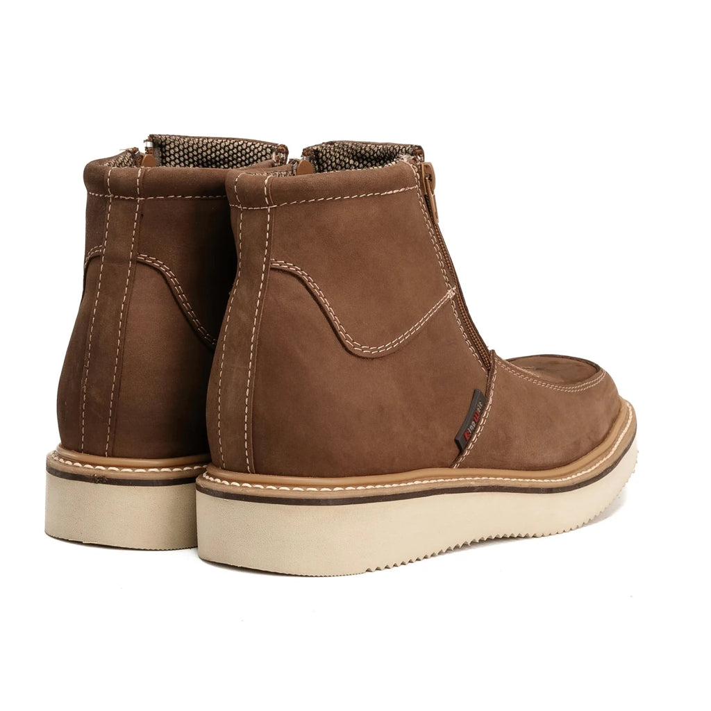 King Welt Country Flex 6” Double Zipper Work Boots – Sand - OriginalWestern.com