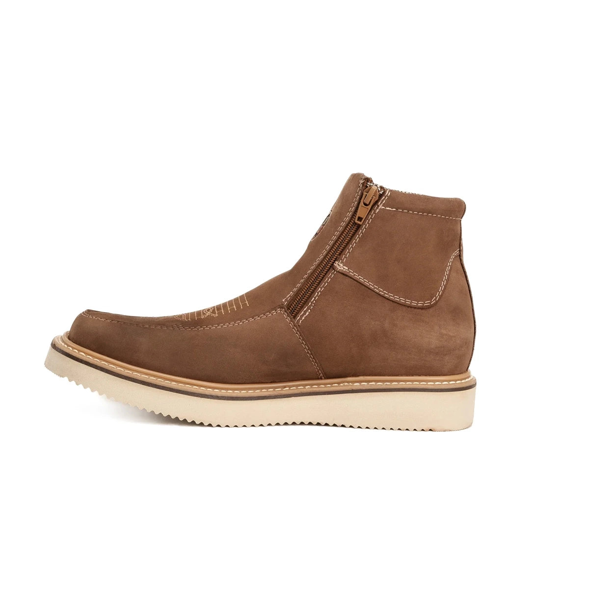 King Welt Country Flex 6” Double Zipper Work Boots – Sand - OriginalWestern.com