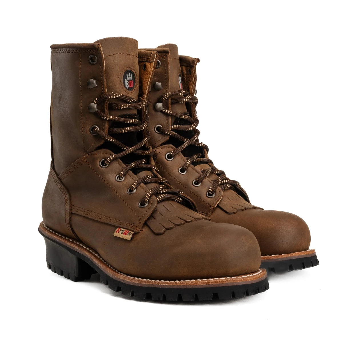 King Welt Flex Welt 8” Terrain Master Work Boots – Cigar - OriginalWestern.com