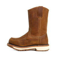 King Welt LASSO 11” Tan Pull Up Soft Toe Work Boot – Laton - OriginalWestern.com