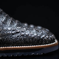 King Welt Men’s Thin Blue Line 11” Caiman Print Work Boots – Gray - OriginalWestern.com