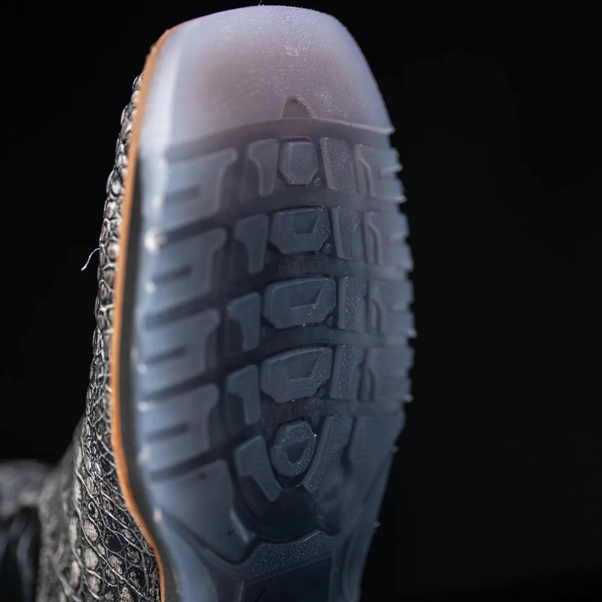 King Welt Men’s Thin Blue Line 11” Caiman Print Work Boots – Gray - OriginalWestern.com