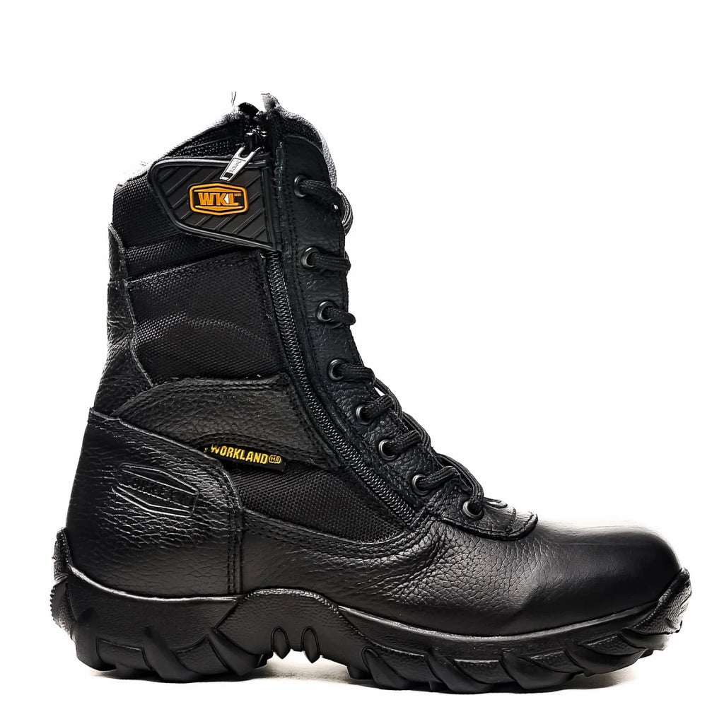 King Welt Military Tactical 10” Boots – Black - OriginalWestern.com