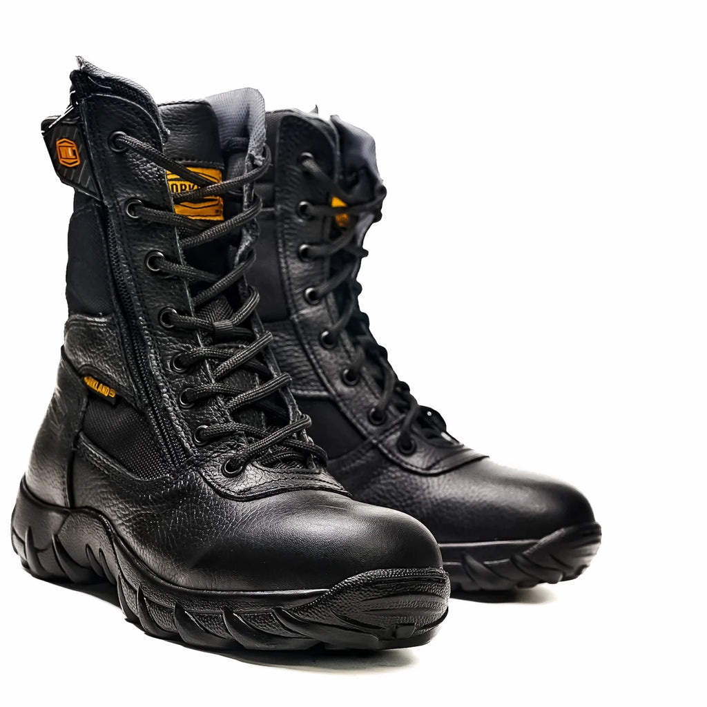 King Welt Military Tactical 10” Boots – Black - OriginalWestern.com
