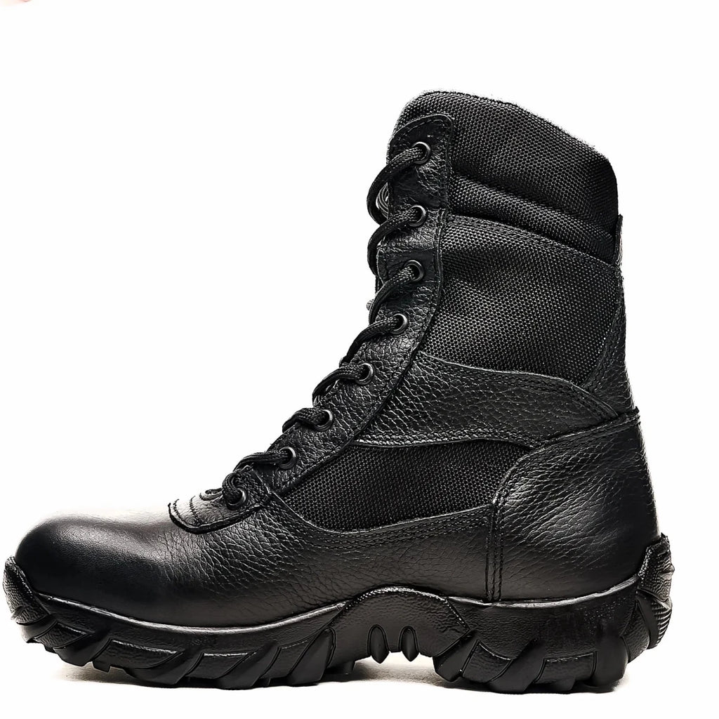 King Welt Military Tactical 10” Boots – Black - OriginalWestern.com