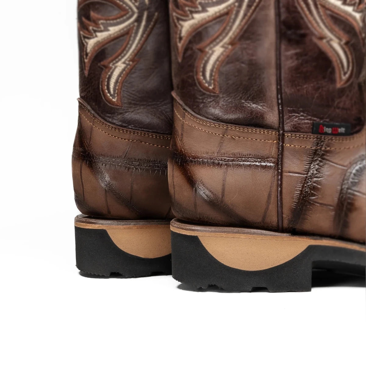 King Welt Predator Pro Alligator 11” Work Boots Soft Toe – Brown - OriginalWestern.com
