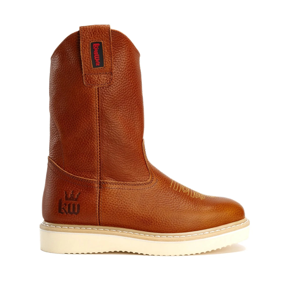 King Welt Santa Fe 11” Wellington Work Boots – Tan - OriginalWestern.com