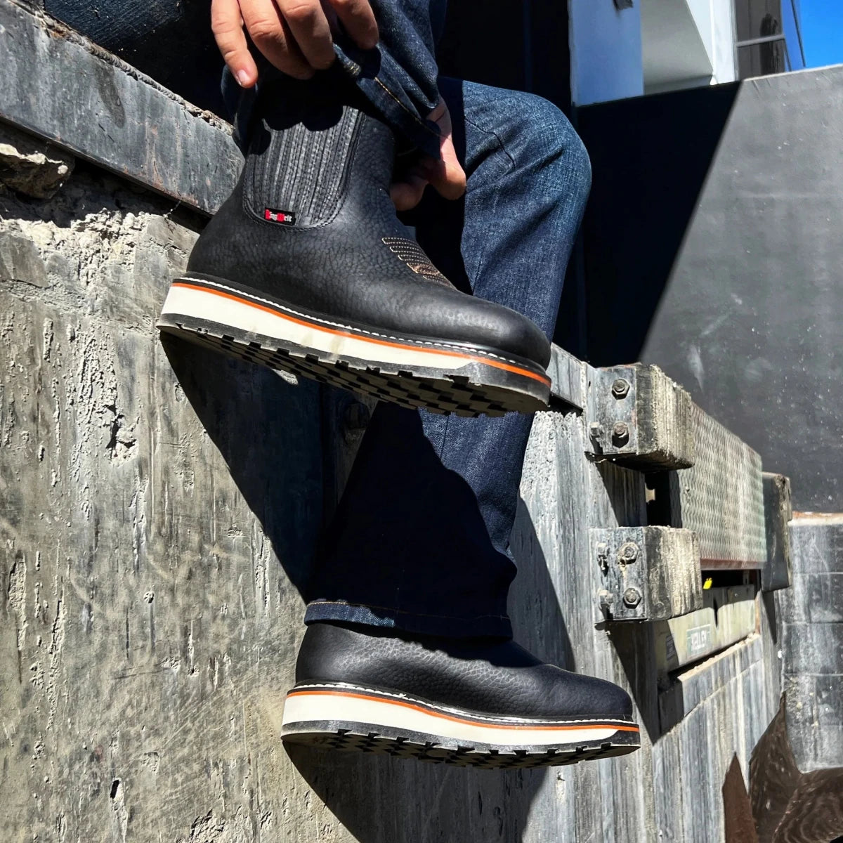 King Welt Ultra Flex 6” Black Work Boots - OriginalWestern.com