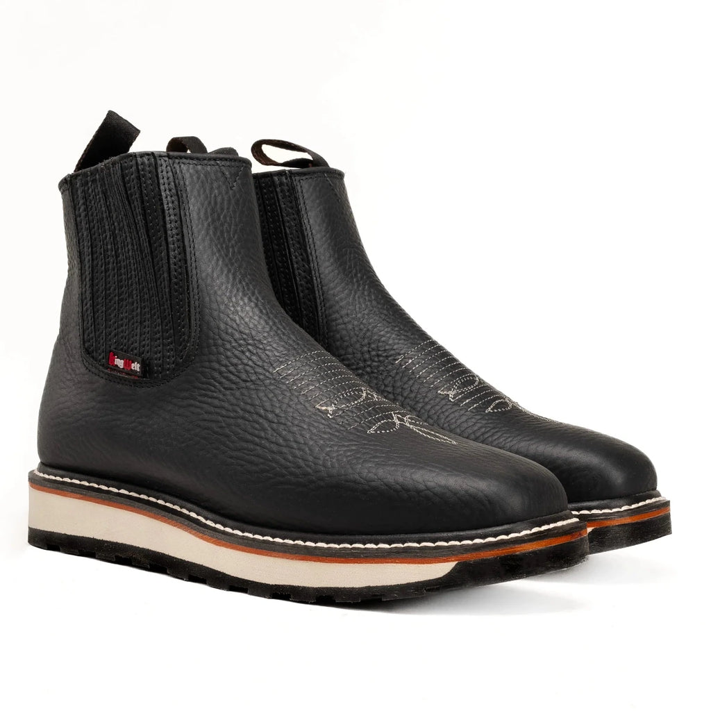 King Welt Ultra Flex 6” Black Work Boots - OriginalWestern.com