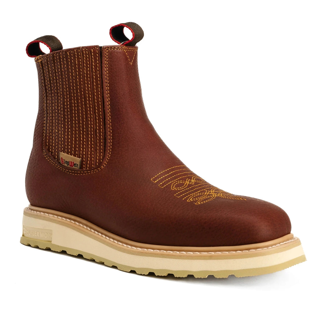 King Welt Ultra Flex 6” Chelsea Work Boots – Shedron - OriginalWestern.com