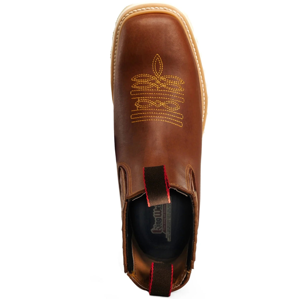 King Welt Ultra Flex 6” Chelsea Work Boots – Tan - OriginalWestern.com