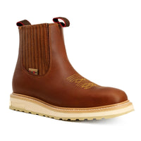 King Welt Ultra Flex 6” Chelsea Work Boots – Tan - OriginalWestern.com