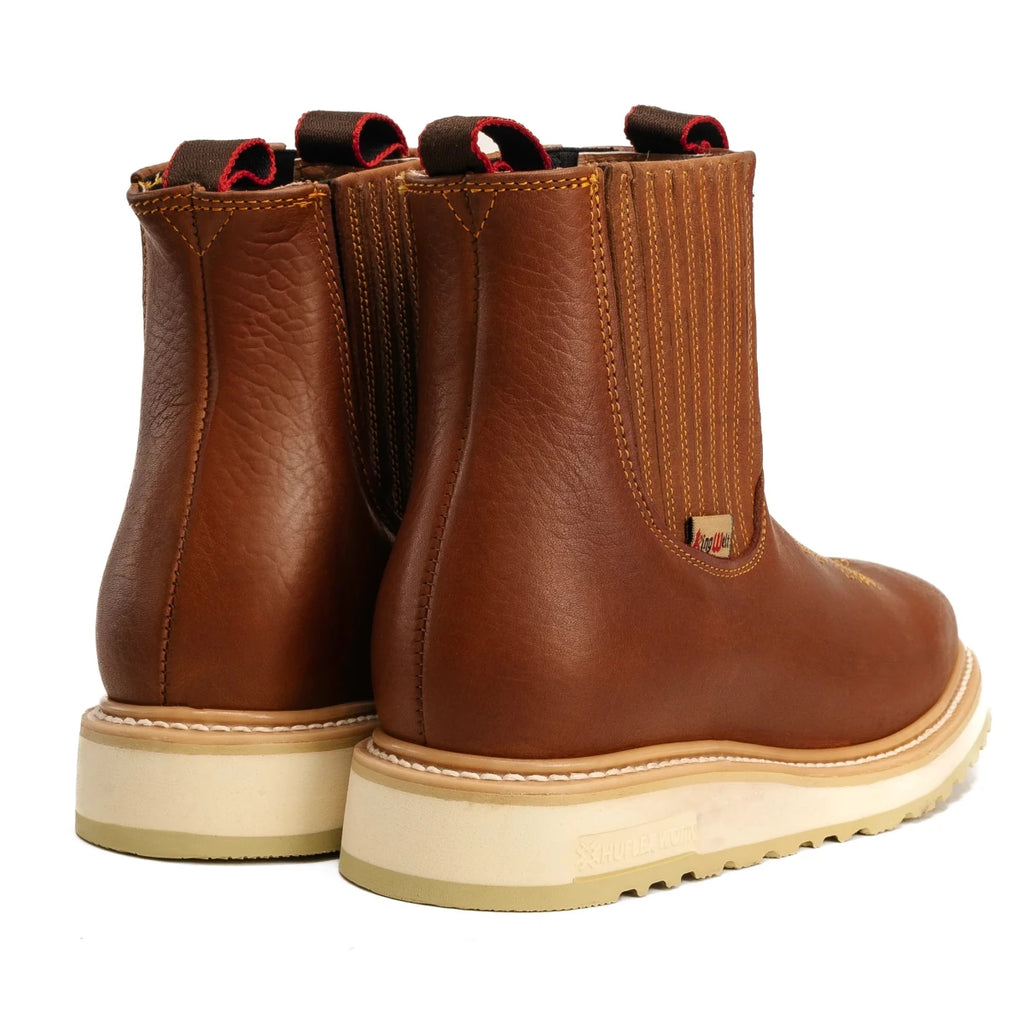 King Welt Ultra Flex 6” Chelsea Work Boots – Tan - OriginalWestern.com